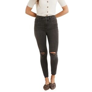 Madewell Curvy High-Rise Skinny Jeans in Black Sea‎ Size 27 NWT